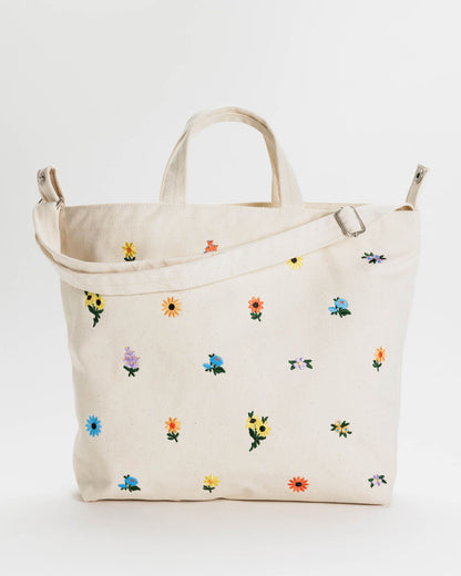 Baggu Everyday - Horizontal Zip Duck Bag Embroidered Ditsy Floral