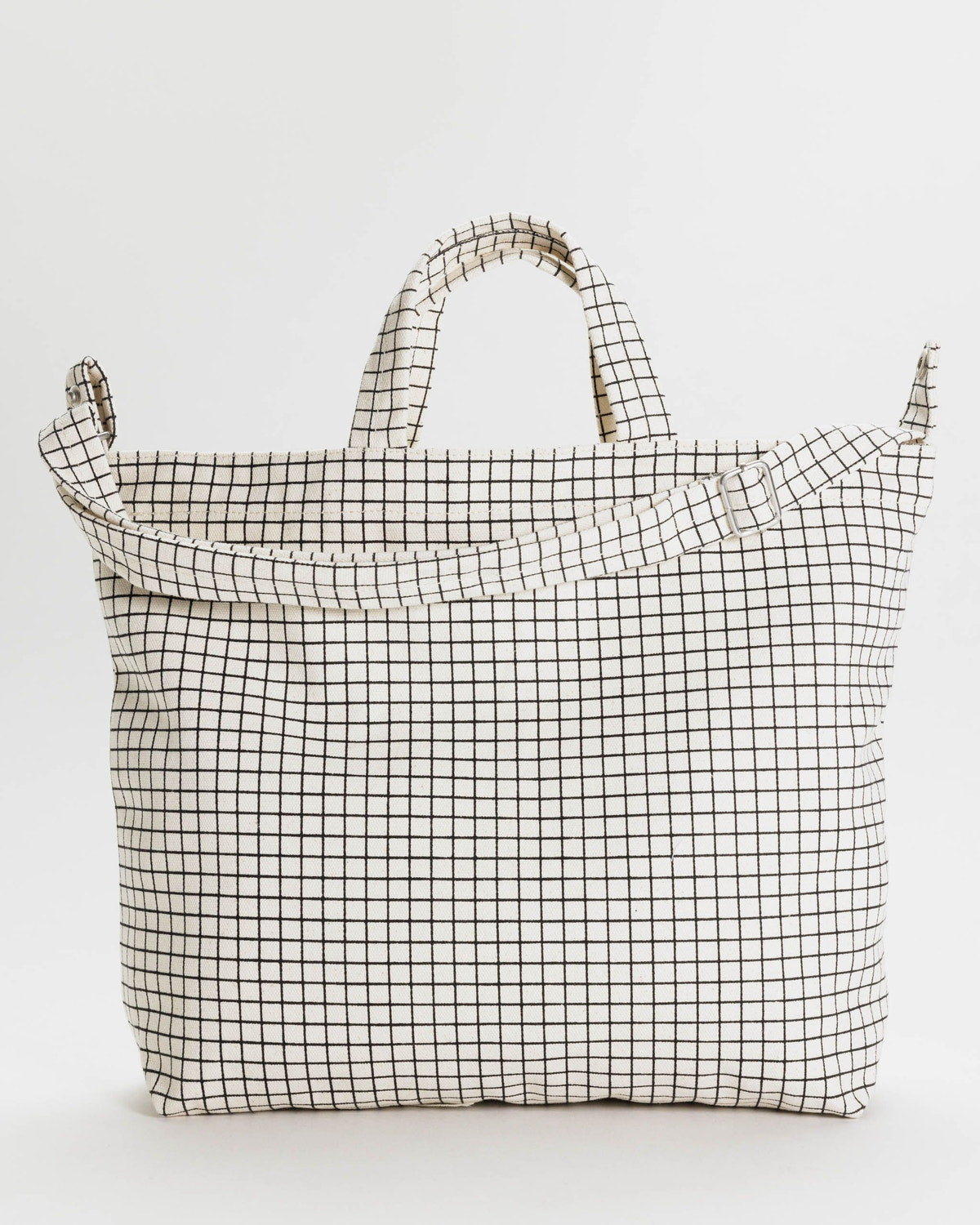 Baggu Trending - Horizontal Zip Duck Bag Natural Grid