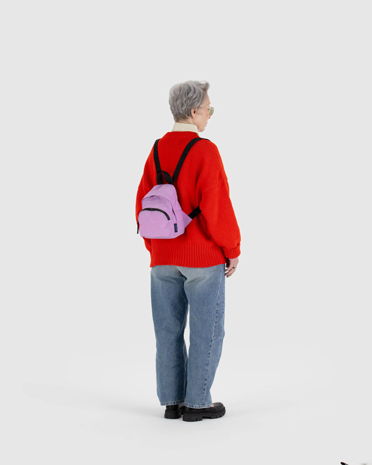 Baggu Premium - Mini Nylon Backpack Peony