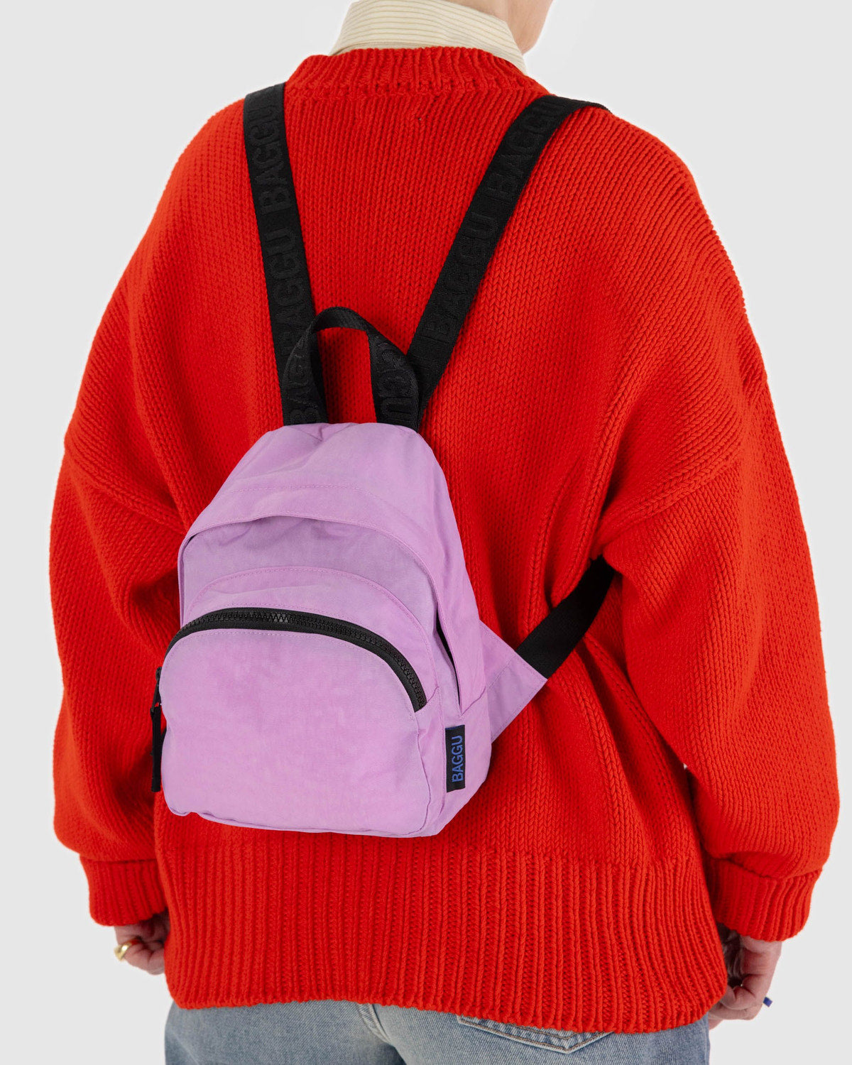 Baggu Premium - Mini Nylon Backpack Peony