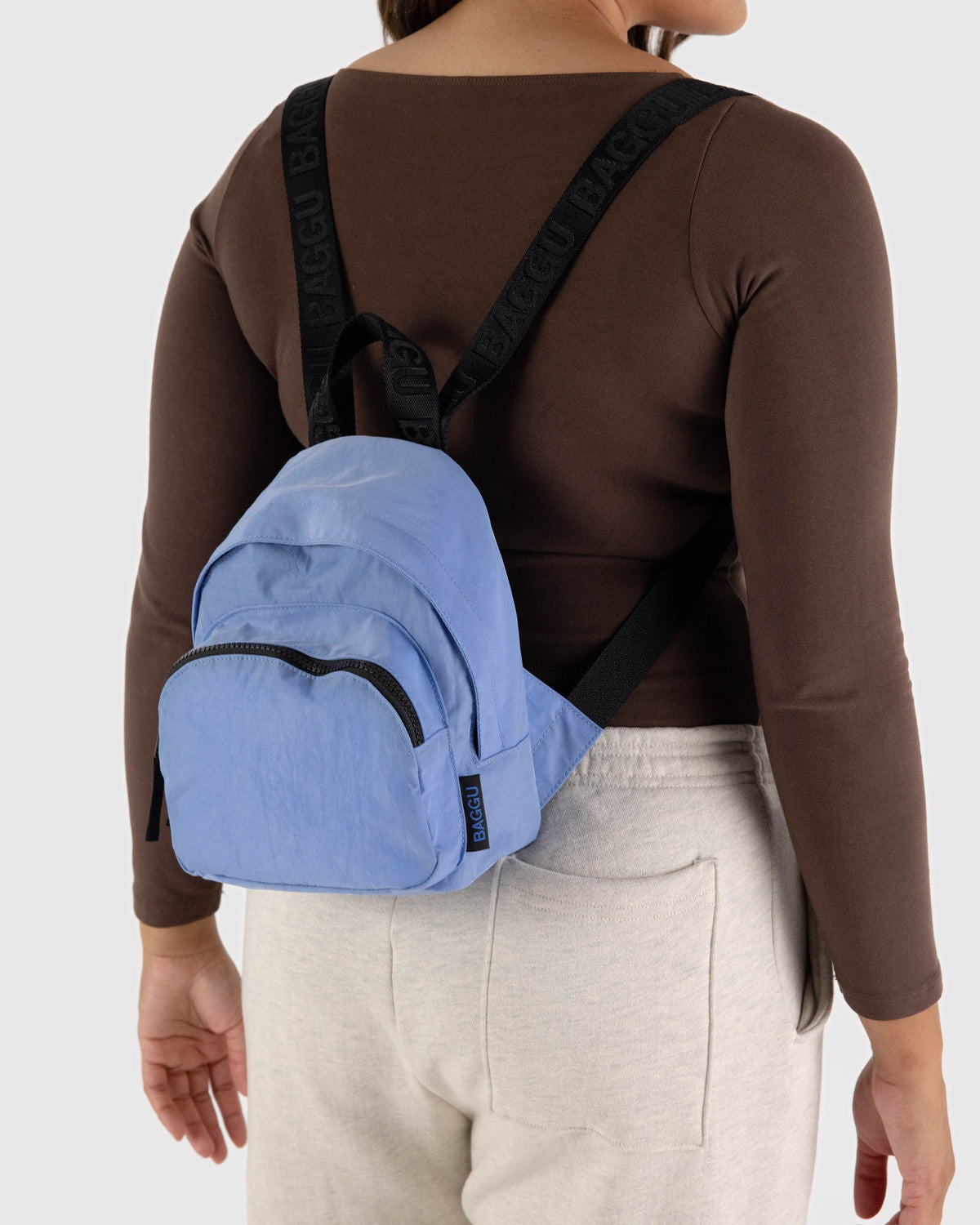 Baggu Premium - Mini Nylon Backpack Cornflower