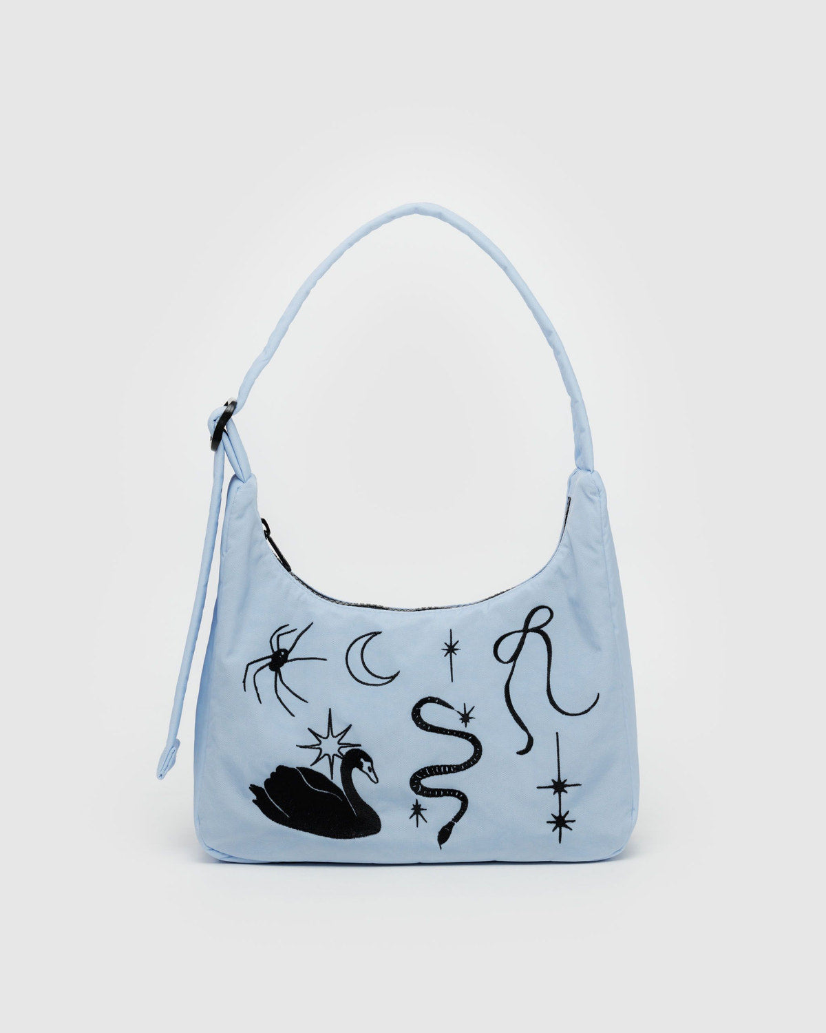 Baggu Smart Buy - Mini Nylon Shoulder Bag  Embroidered Ballet Icons