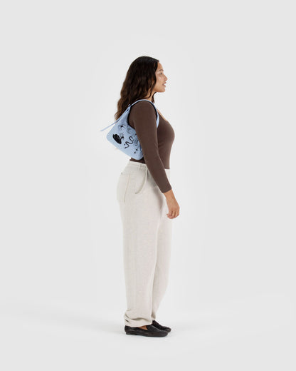 Baggu Smart Buy - Mini Nylon Shoulder Bag  Embroidered Ballet Icons