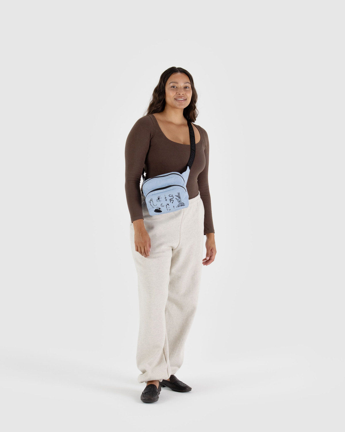 Baggu Premium - Fanny Pack Embroidered Ballet Icons