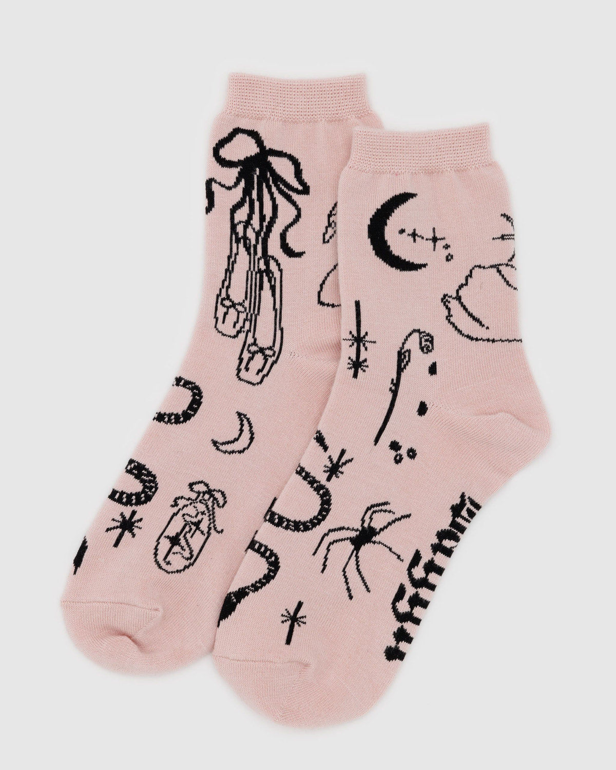 Baggu Deals - Crew Sock Ballet Icons