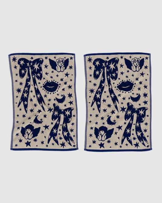 Baggu Popular - Hand Towel Set of 2 Cherub Bows