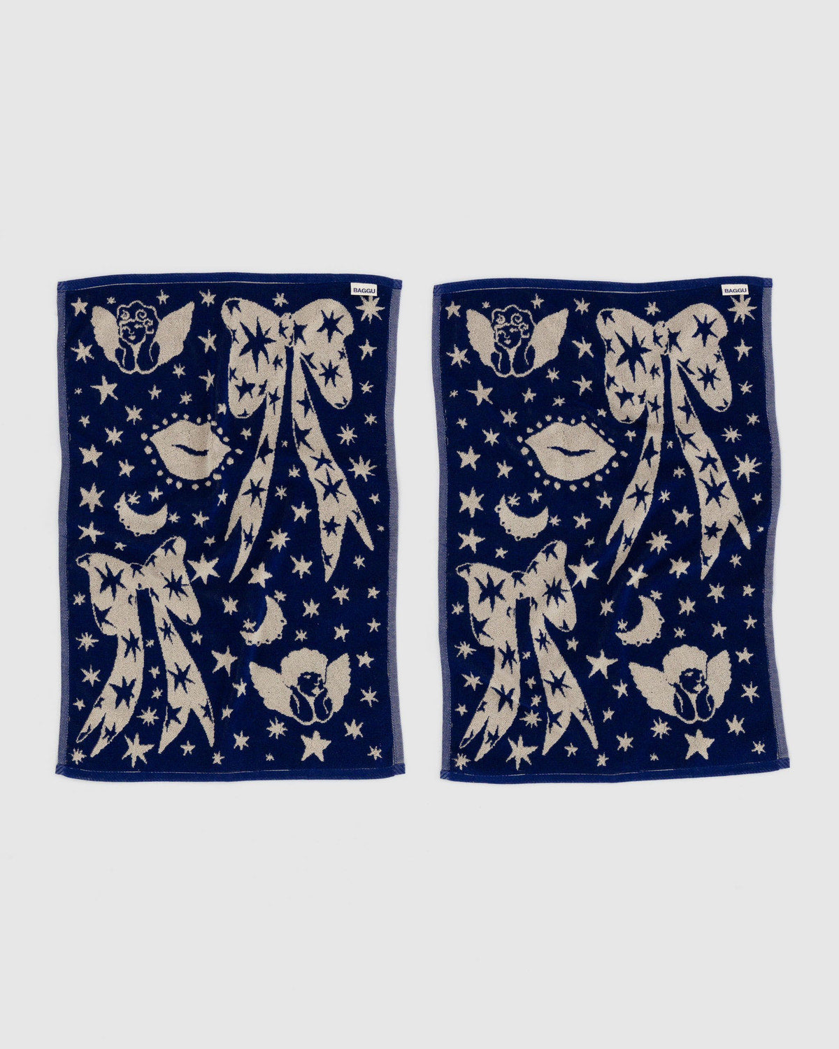 Baggu Popular - Hand Towel Set of 2 Cherub Bows