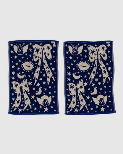 Baggu Popular - Hand Towel Set of 2 Cherub Bows