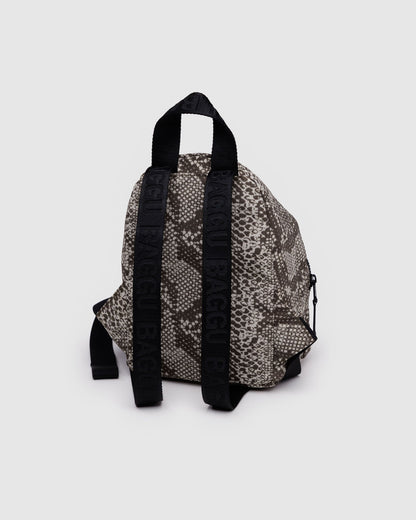 Baggu Quality - Mini Nylon Backpack Snakeskin