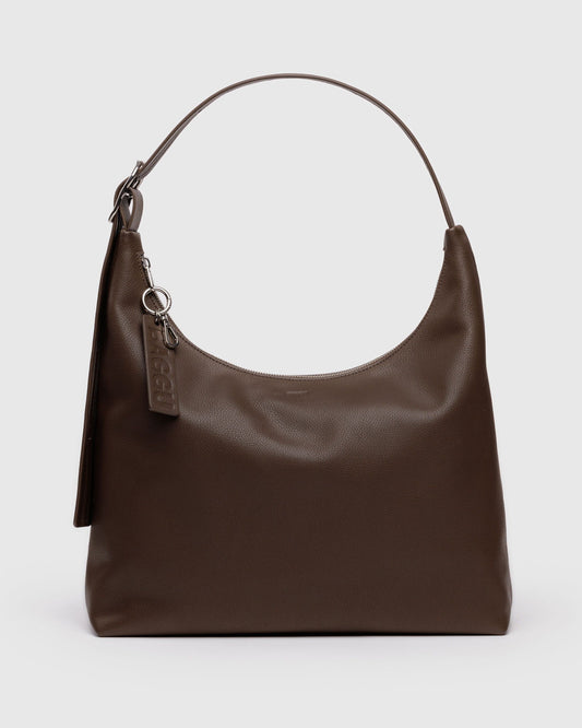 Baggu Customer Favorite - Recycled Leather Shoulder Bag Brown