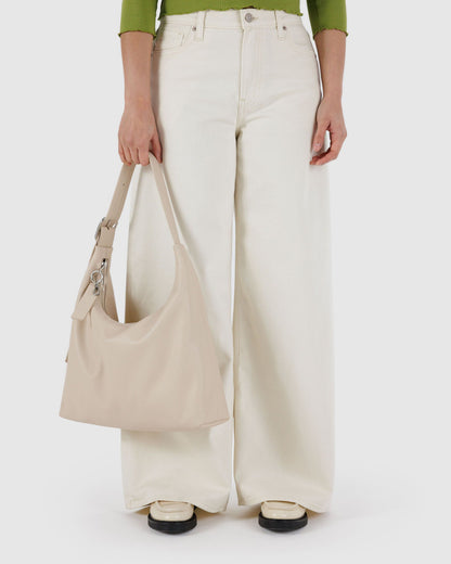 Baggu Great Value - Recycled Leather Shoulder Bag Stone