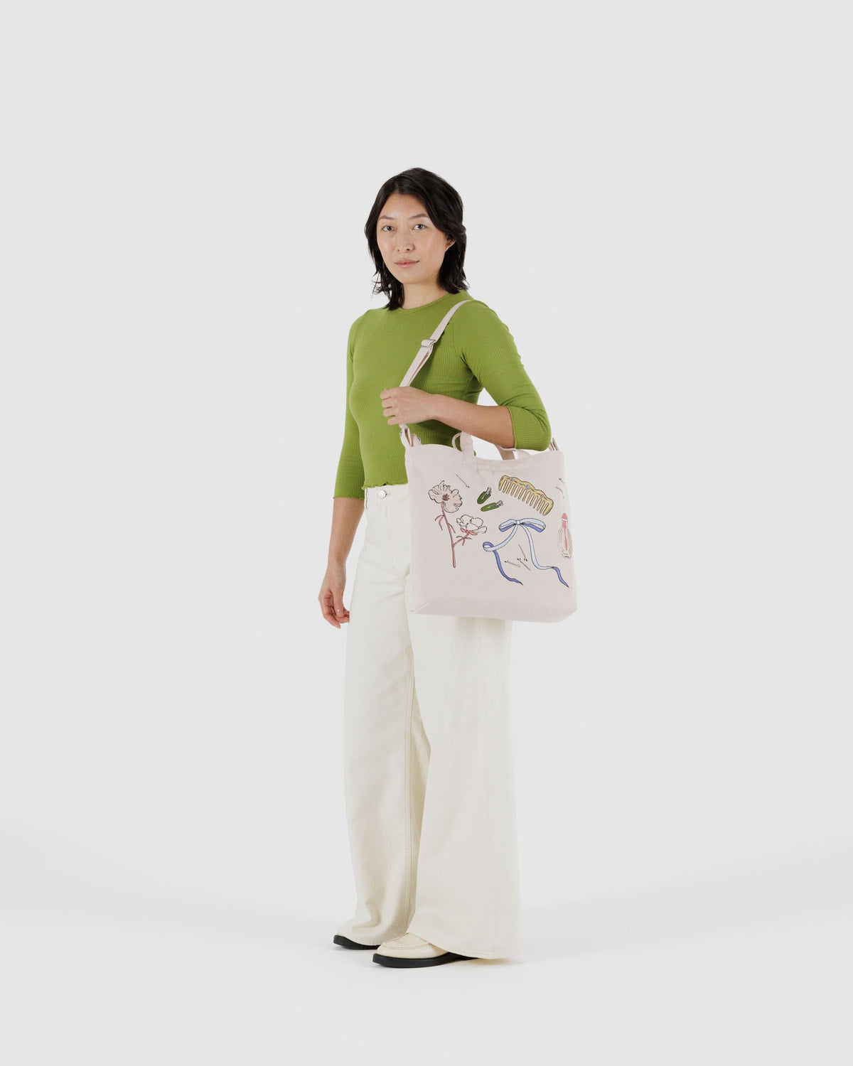 Baggu Signature - Horizontal Zip Duck Bag Embroidered Get Ready With Me