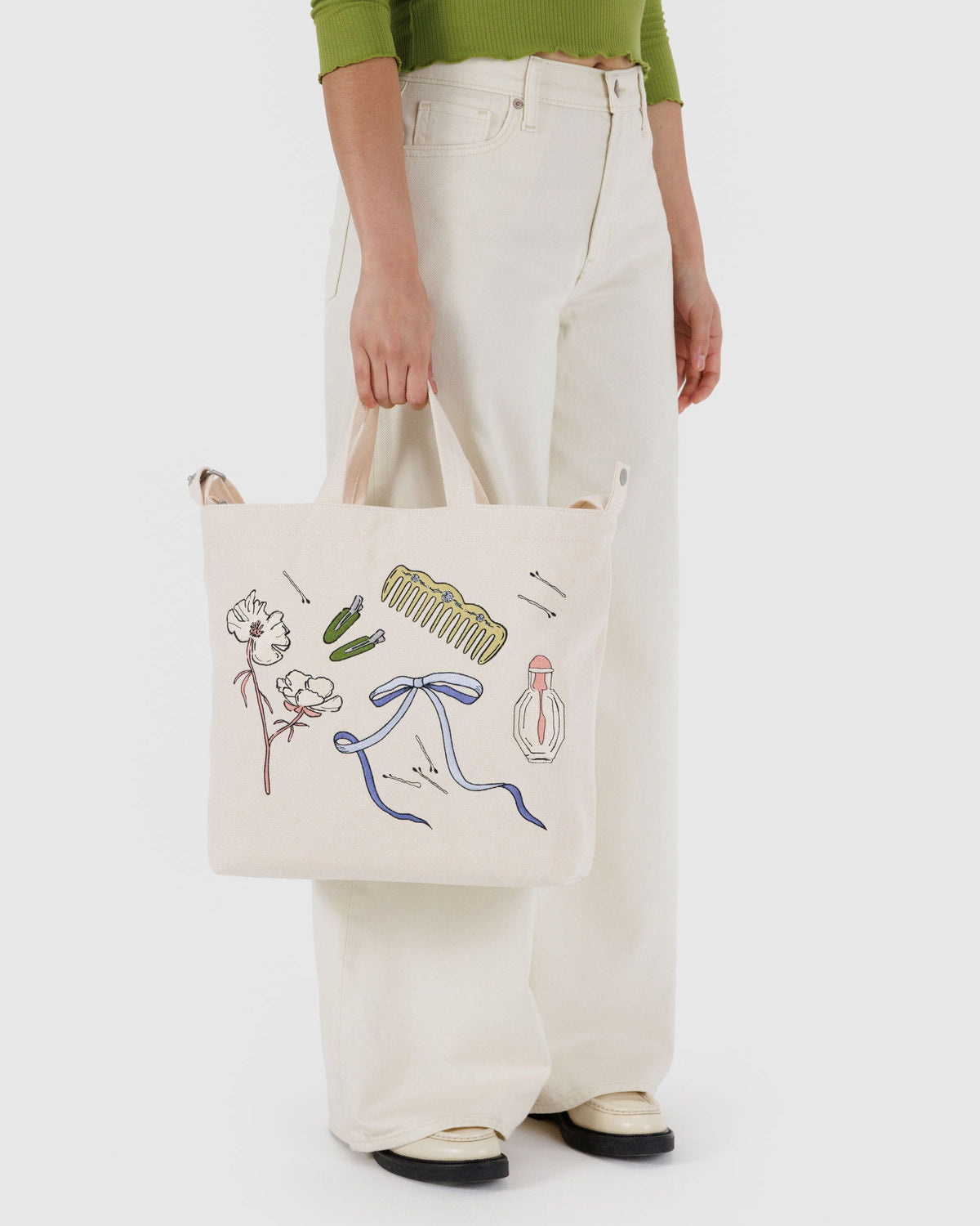 Baggu Signature - Horizontal Zip Duck Bag Embroidered Get Ready With Me