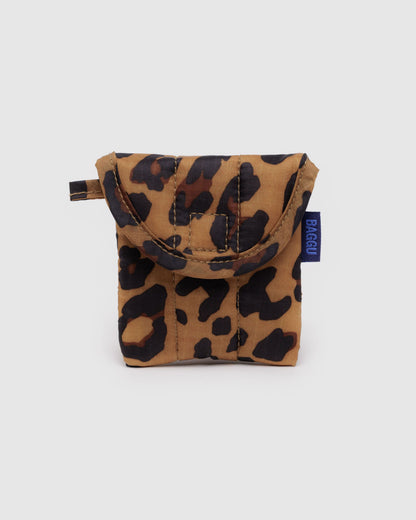 Baggu Trusted - Puffy Earbuds Case Leopard