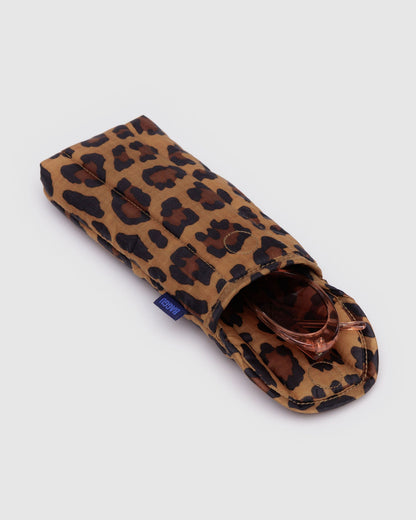 Baggu Best Price - Puffy Glasses Sleeve Leopard