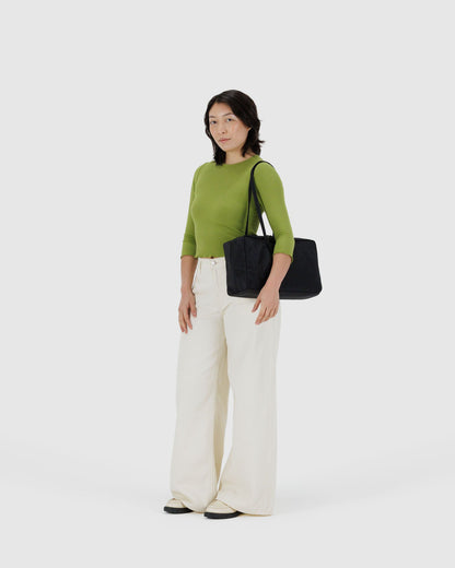 Baggu Everyday - Medium Nylon Bowler Bag Black