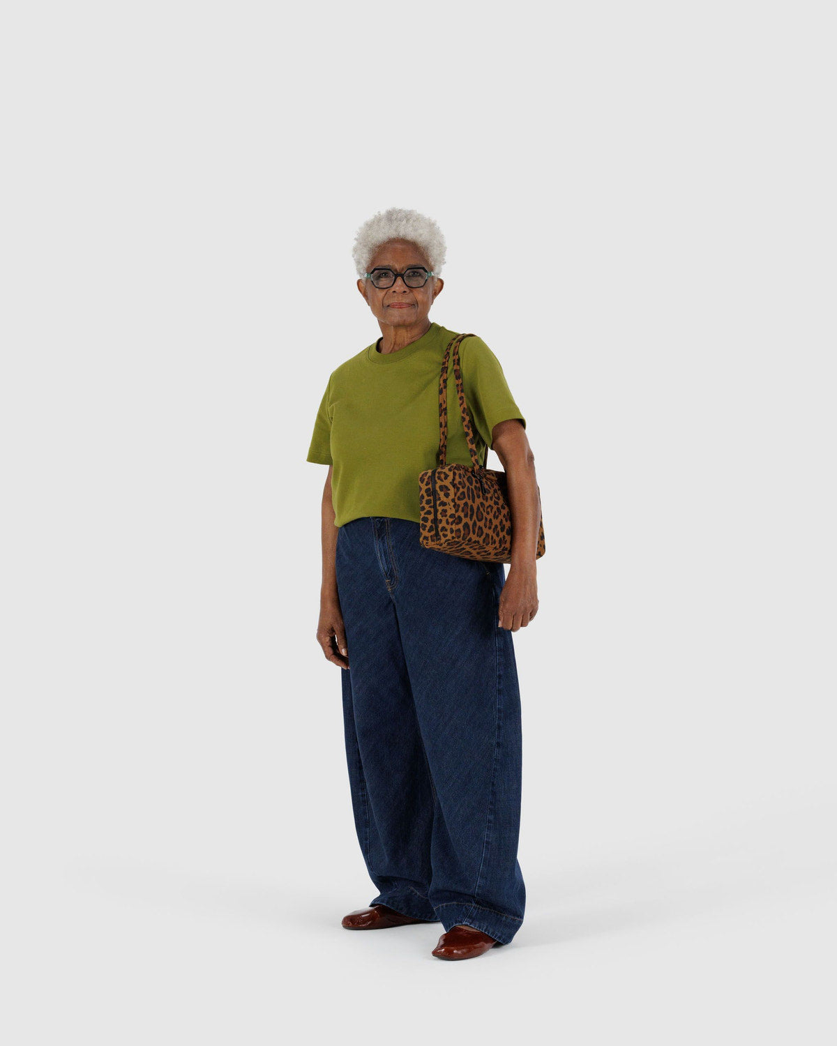 Baggu Classic - Nylon Bowler Bag Leopard