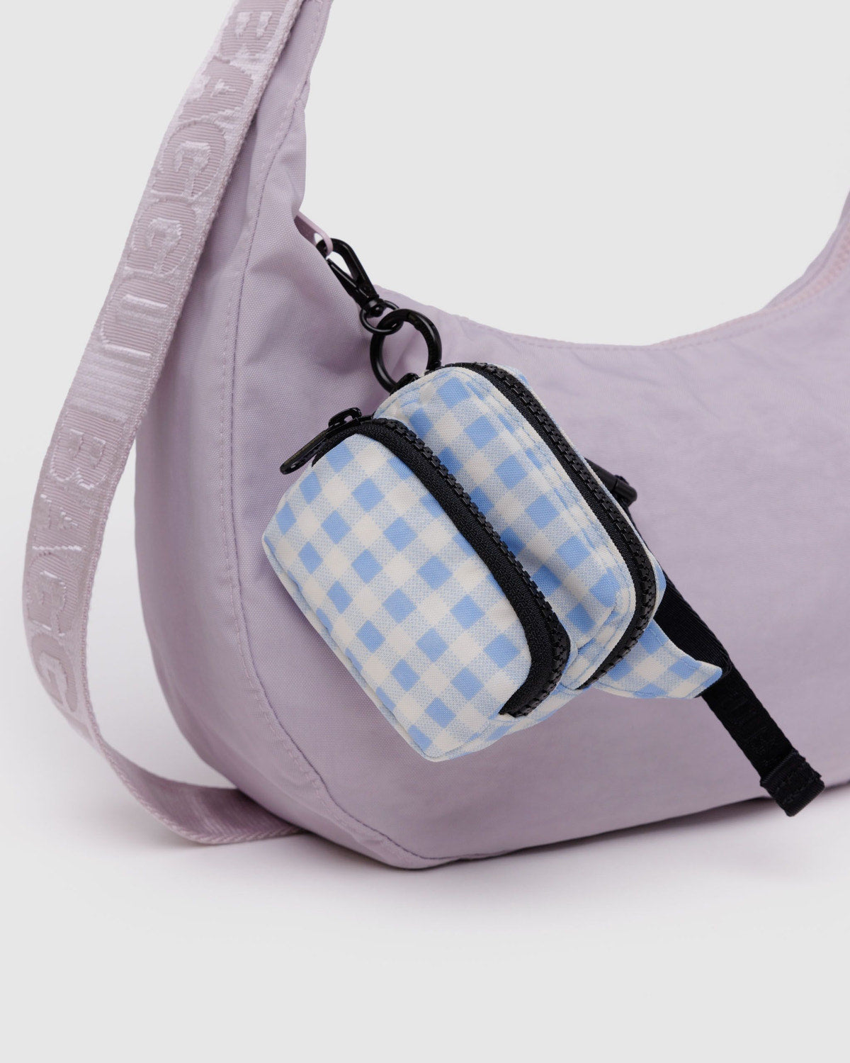 Baggu New - Fanny Pack Charm Light Blue Gingham