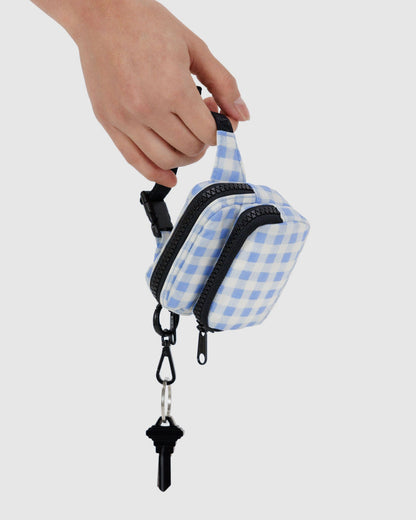 Baggu New - Fanny Pack Charm Light Blue Gingham