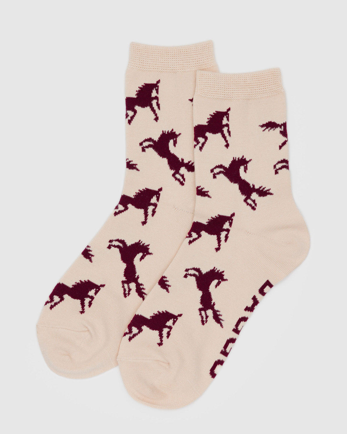 Baggu Top Pick - Crew Sock Horses