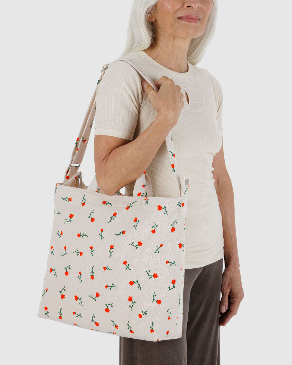 Baggu Hot Sale - Horizontal Zip Duck Bag Painted Wildflower