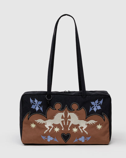 Baggu Discount - Medium Nylon Bowler Bag Western Appliqué