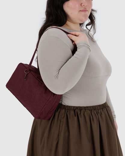 Baggu Everyday - Nylon Bowler Bag Mahogany