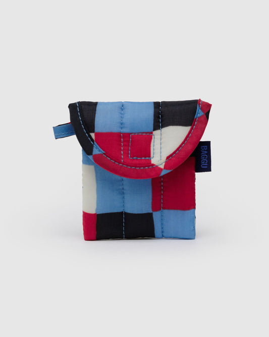 Baggu Smart Buy - Puffy Earbuds Case Painted Check