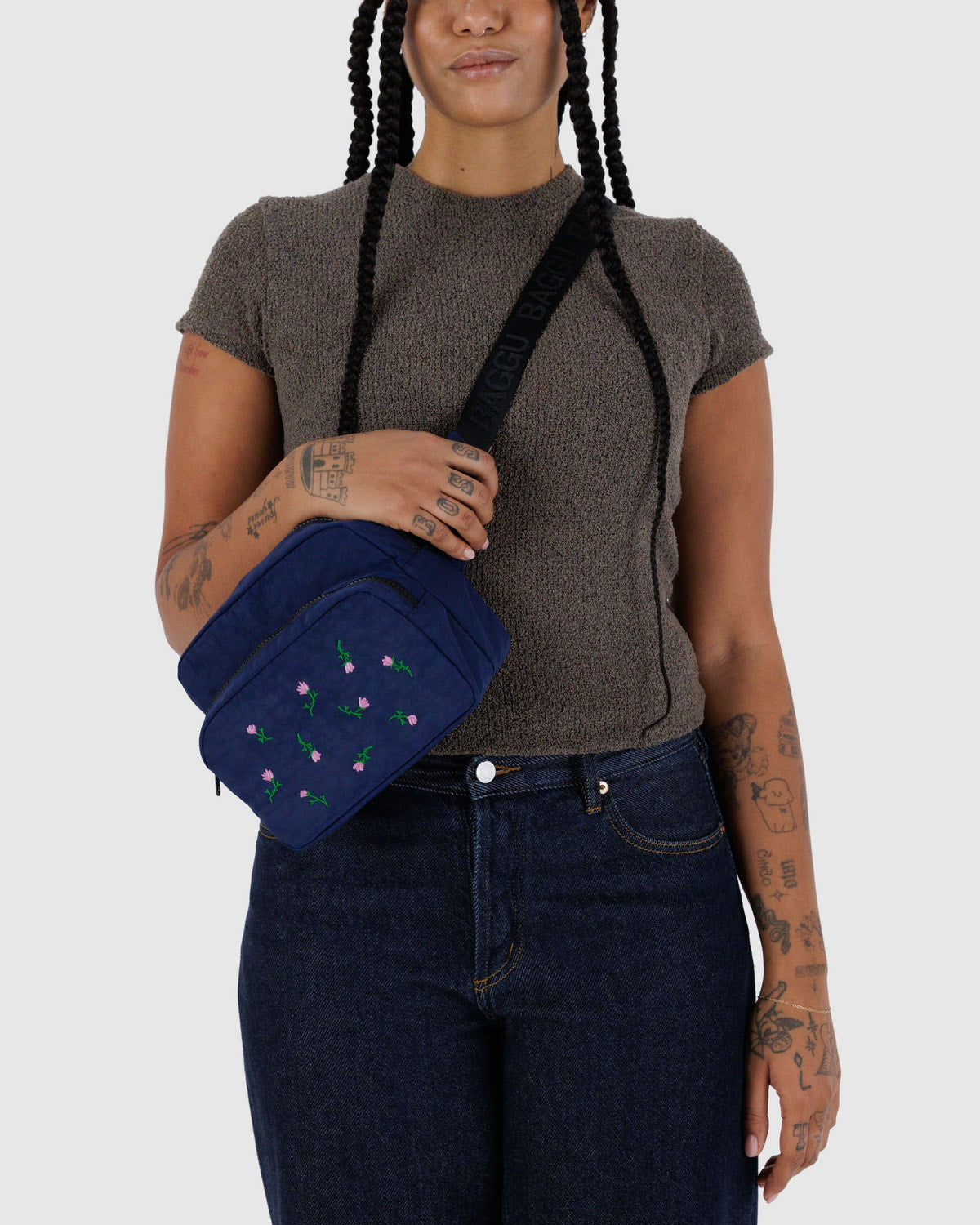 Baggu Special Offer - Fanny Pack Embroidered Wildflower