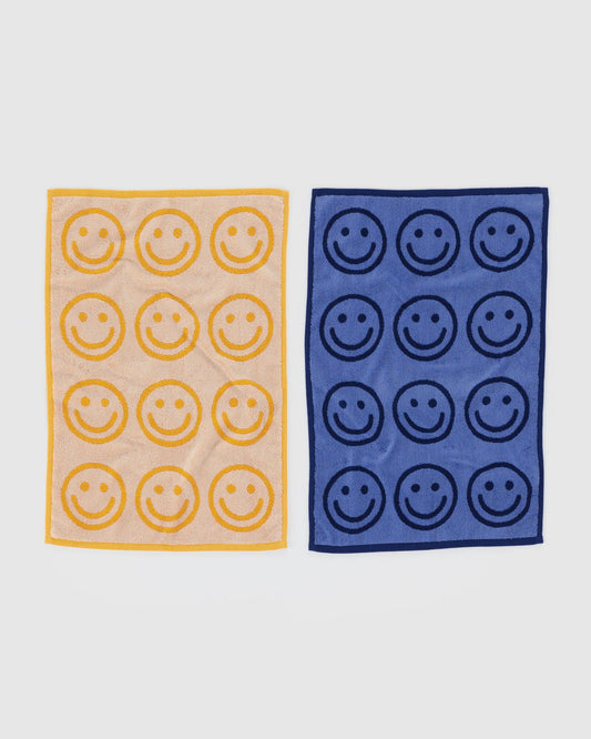 Baggu Best Price - Hand Towel Set of 2 Happy Blue Marigold