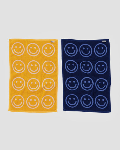 Baggu Best Price - Hand Towel Set of 2 Happy Blue Marigold