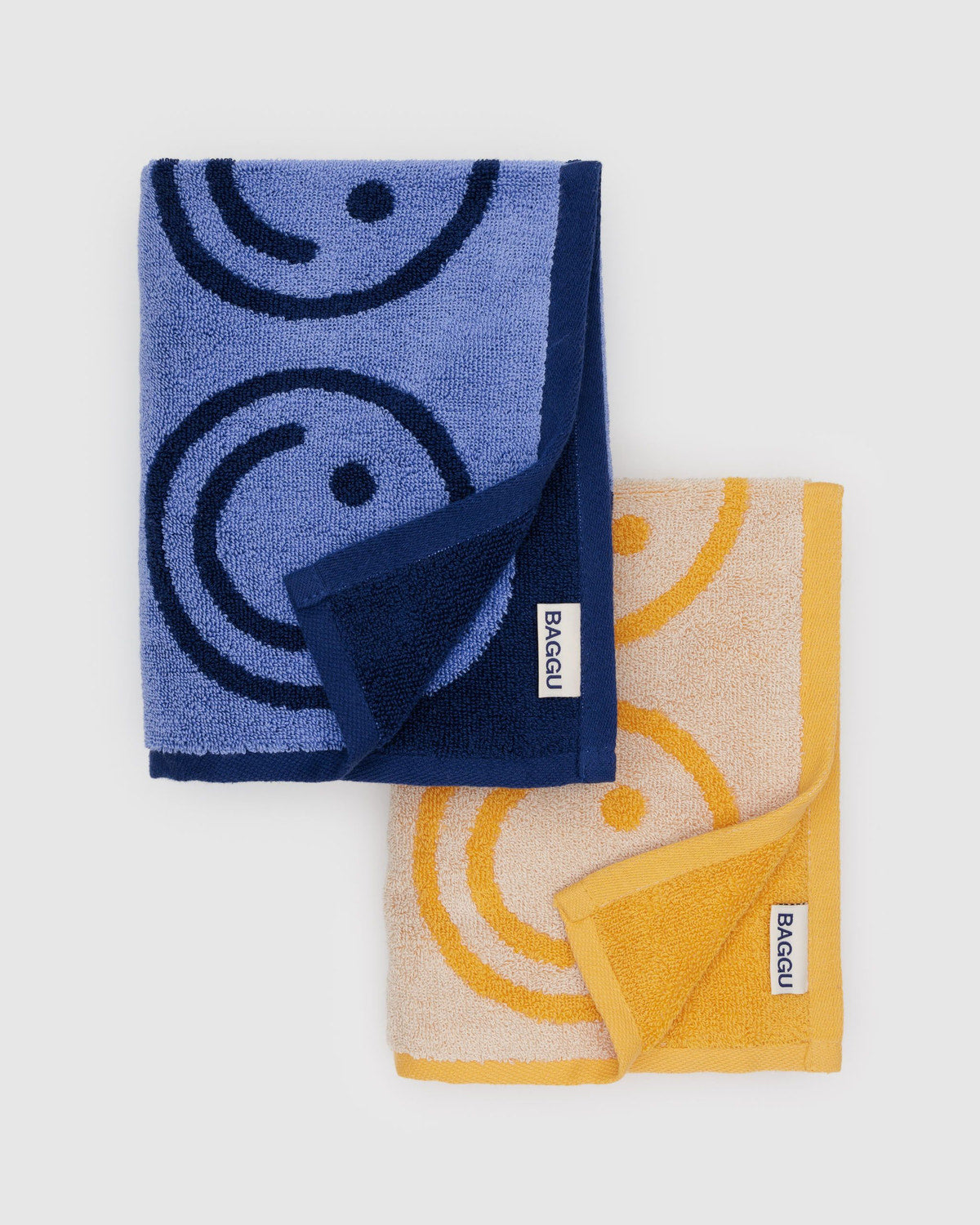 Baggu Best Price - Hand Towel Set of 2 Happy Blue Marigold