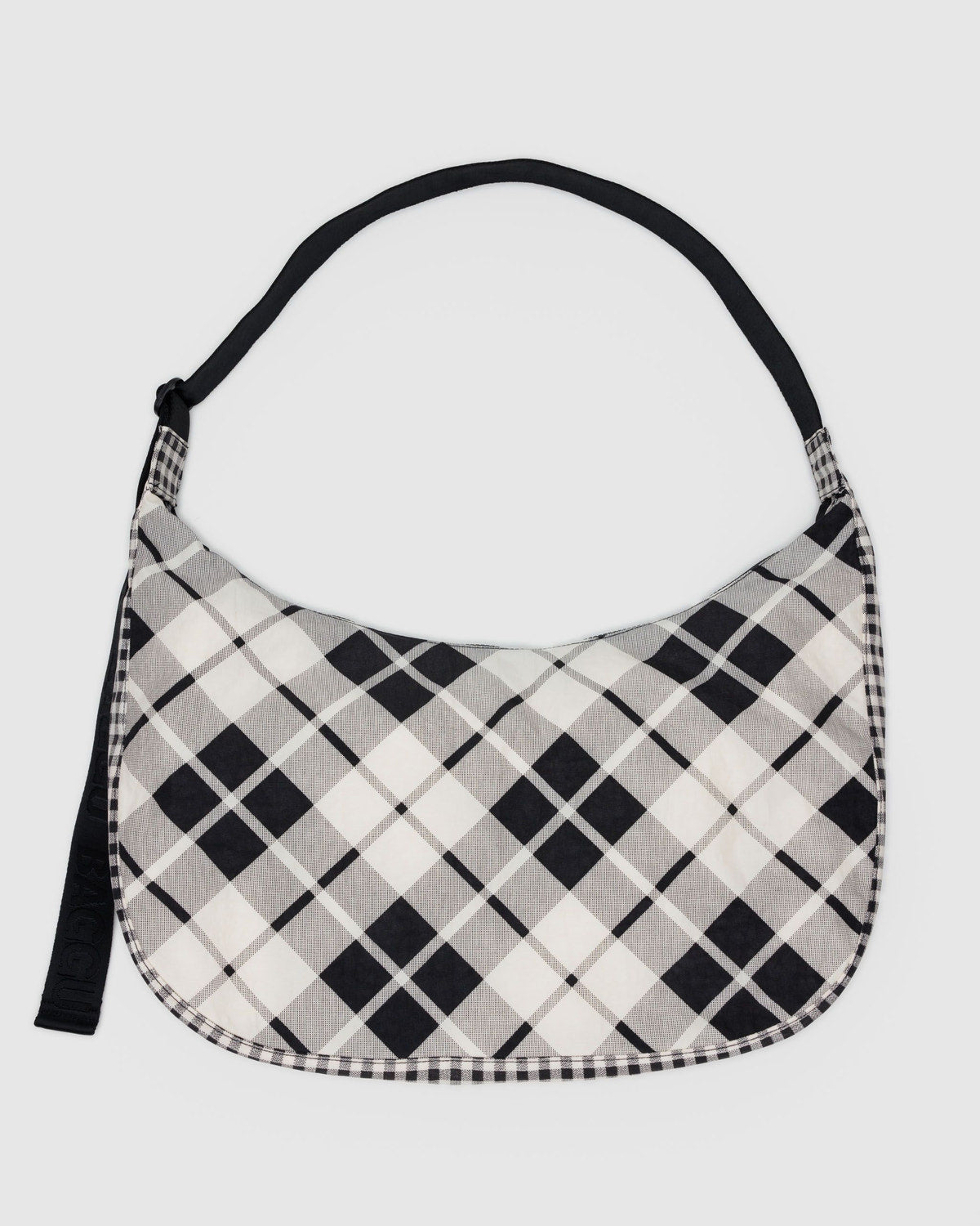 Baggu Deals - Large Nylon Crescent Bag Mixed Plaid