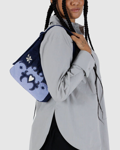 Baggu Latest - Mini Nylon Shoulder Bag  Western Appliqué