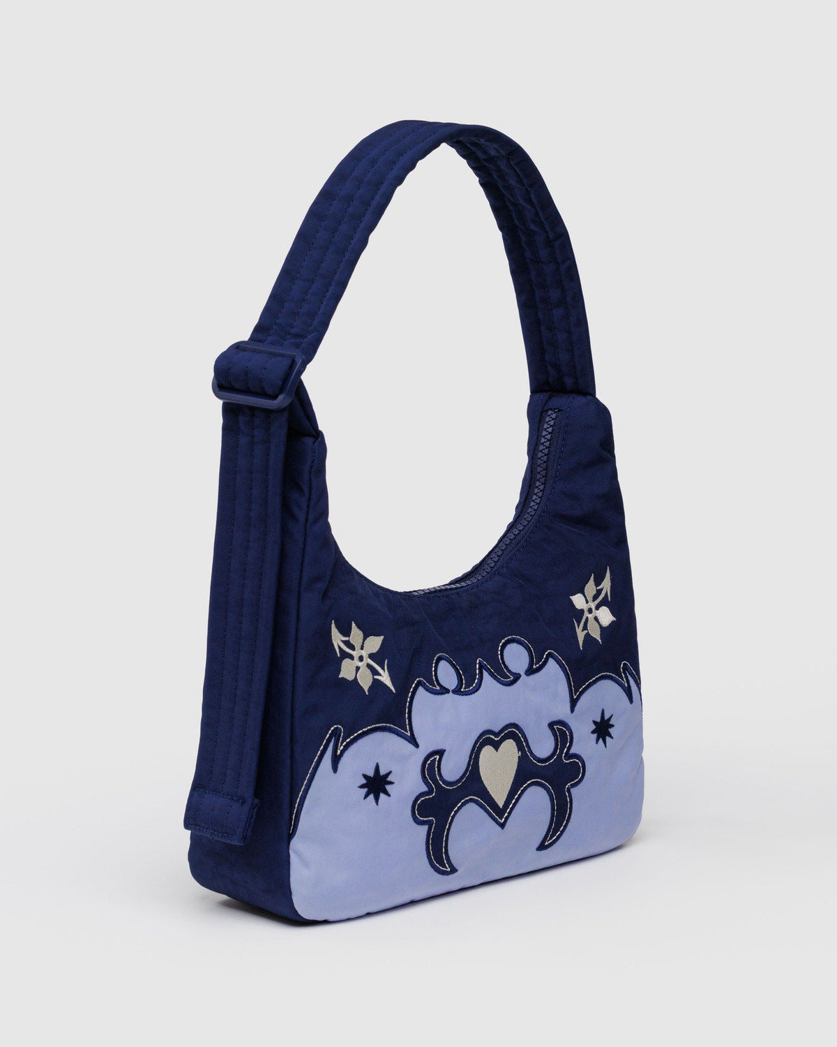 Baggu Latest - Mini Nylon Shoulder Bag  Western Appliqué