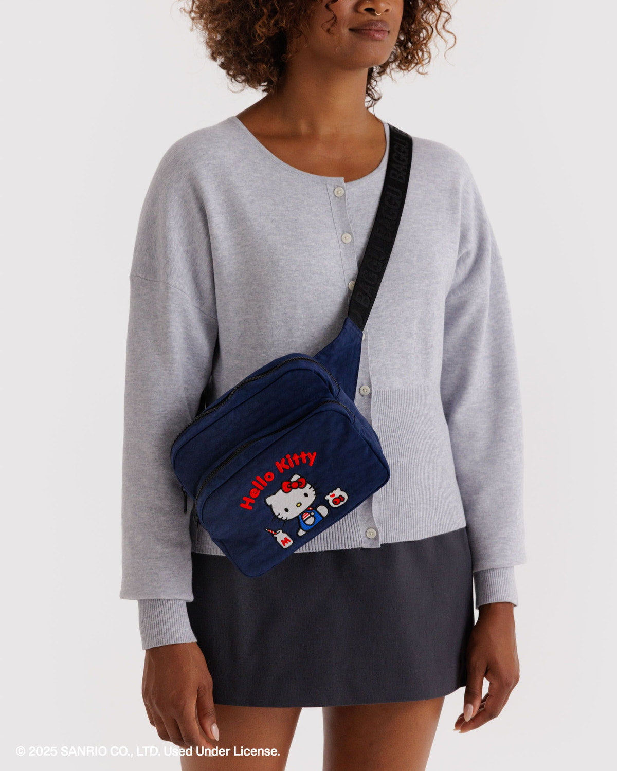 Baggu Special Offer - Fanny Pack Embroidered Hello Kitty Milkshake