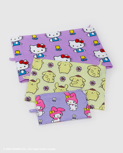 Baggu Recommended - Go Pouch Set Hello Kitty and Friends Florals