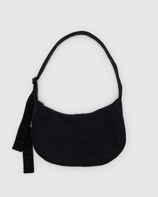 Baggu Trusted - Medium Nylon Crescent Bag Black