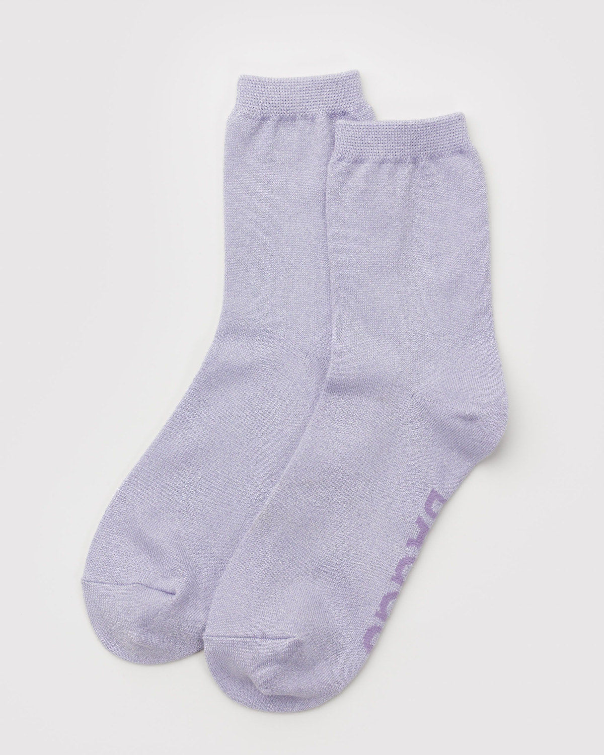 Baggu Best Seller - Crew Sock Lilac Metallic