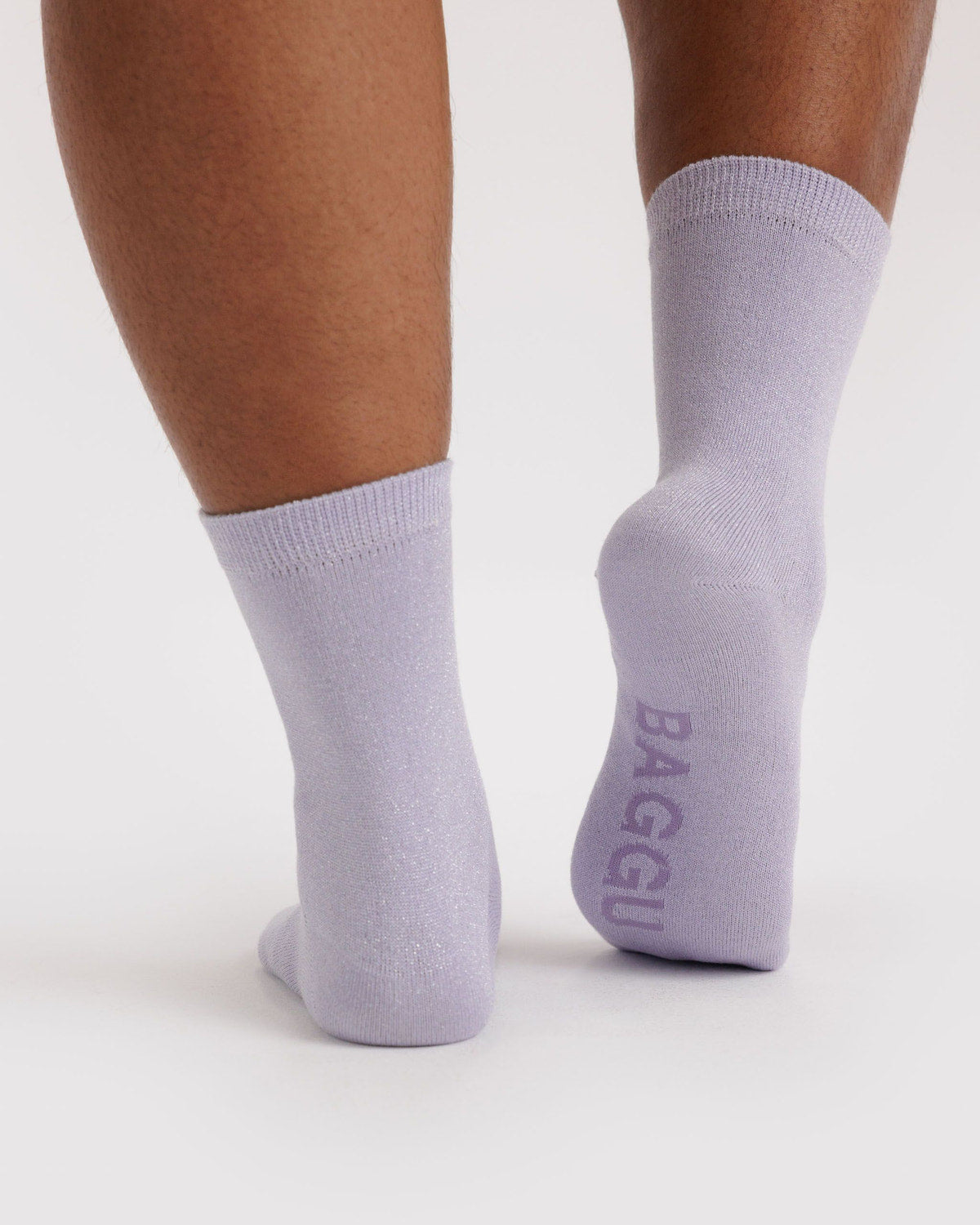 Baggu Best Seller - Crew Sock Lilac Metallic