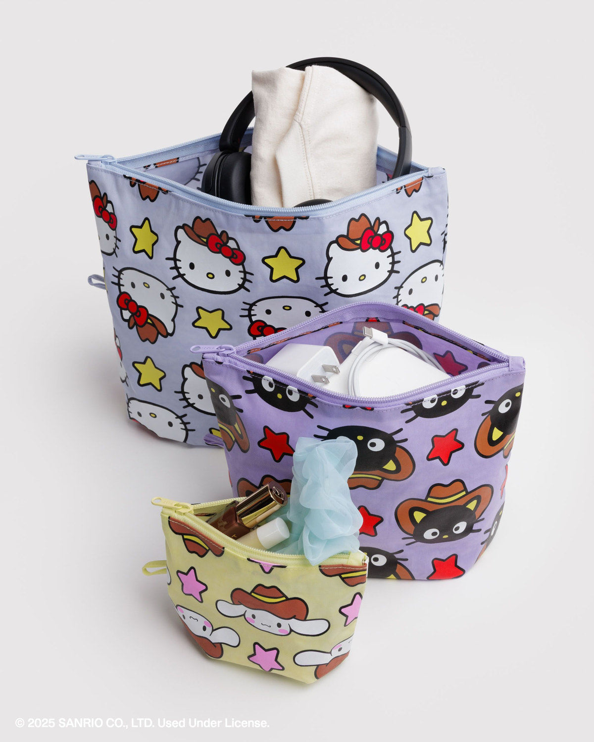 Baggu New - Go Pouch Set Hello Kitty & Friends Western