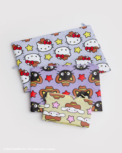 Baggu New - Go Pouch Set Hello Kitty & Friends Western