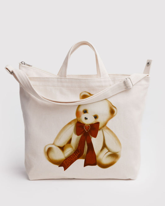 Baggu Sale - Horizontal Zip Duck Bag Teddy Bear