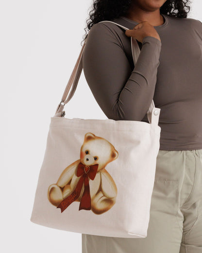 Baggu Sale - Horizontal Zip Duck Bag Teddy Bear