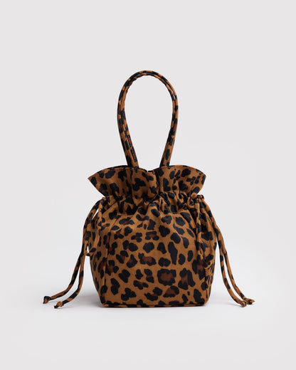 Baggu Top Pick - Nylon Drawstring Bag Leopard
