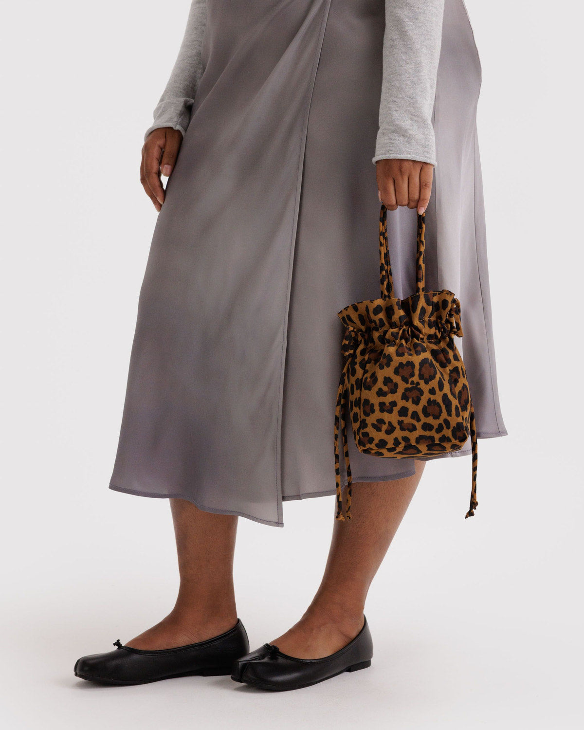 Baggu Top Pick - Nylon Drawstring Bag Leopard