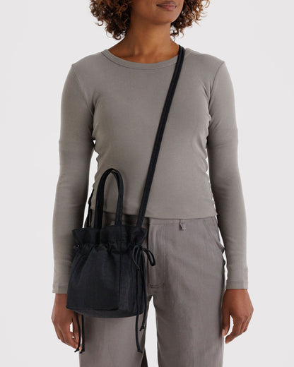 Baggu Trusted - Nylon Drawstring Bag Black