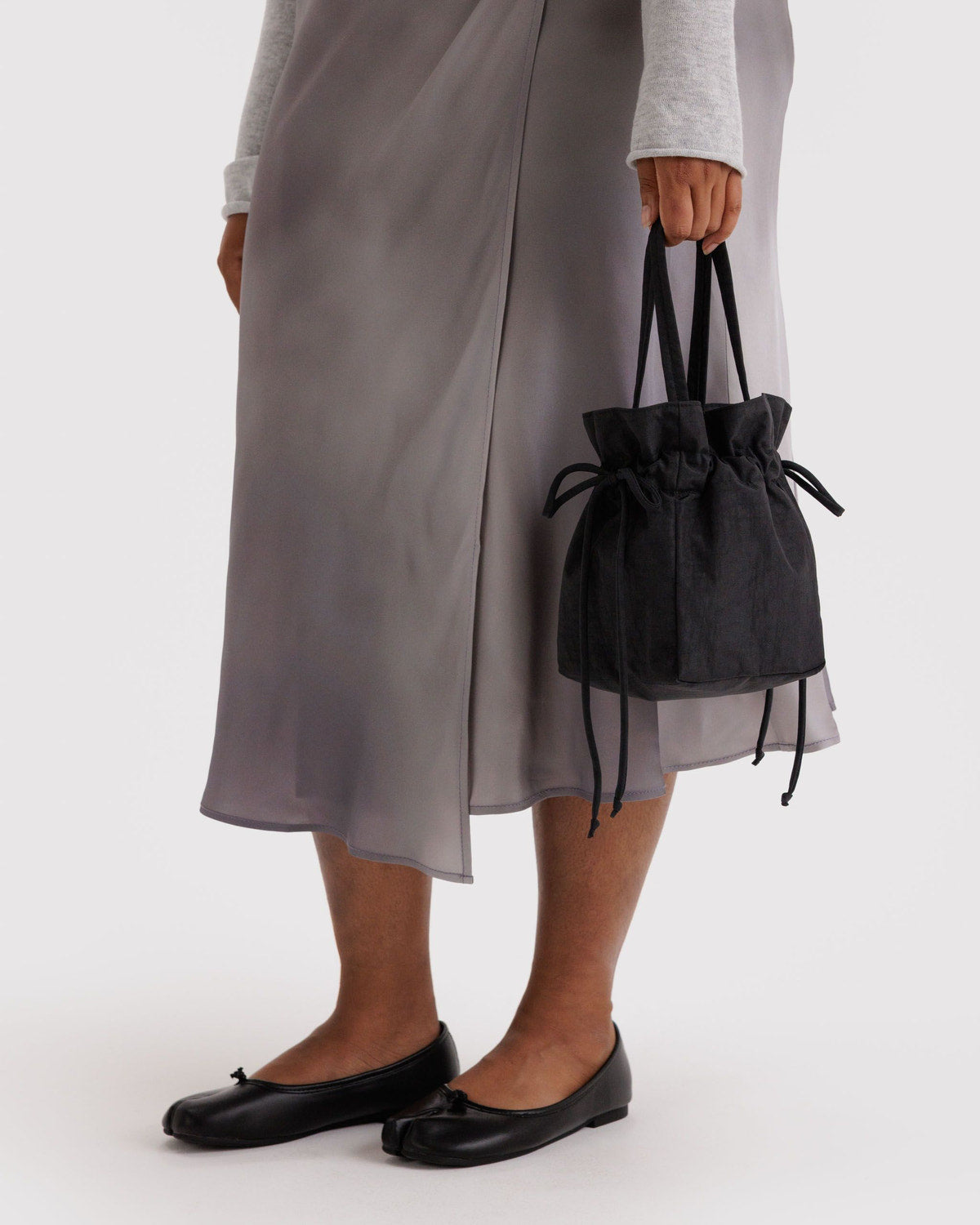 Baggu Trusted - Nylon Drawstring Bag Black