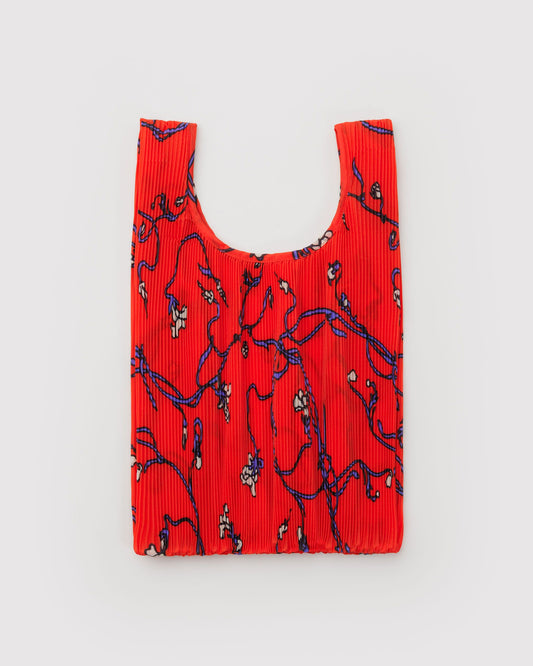 Baggu Deals - Pleated Baggu Red Snapdragon