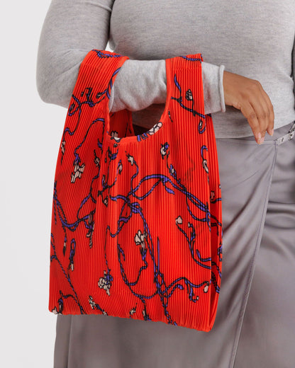 Baggu Deals - Pleated Baggu Red Snapdragon